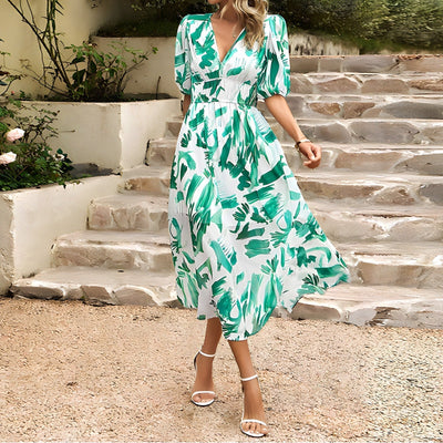Isolde™ Abito Midi con Scollo a V