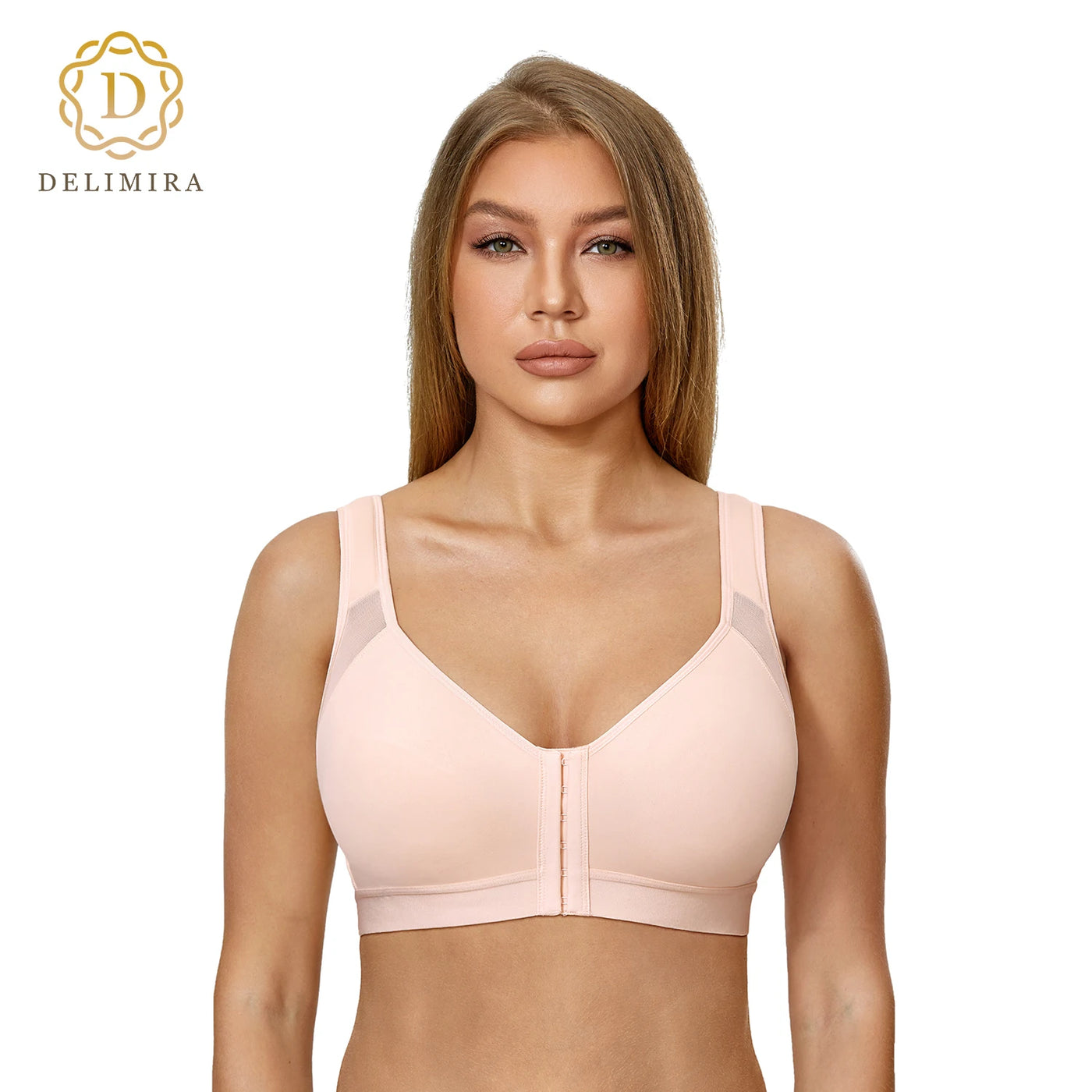 Delimira™ Reggiseno Plus con Chiusura Frontale e Supporto Schiena