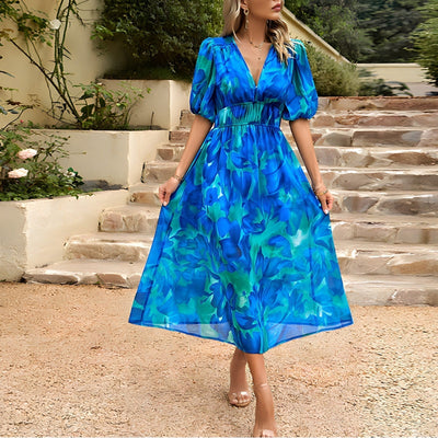 Isolde™ Abito Midi con Scollo a V