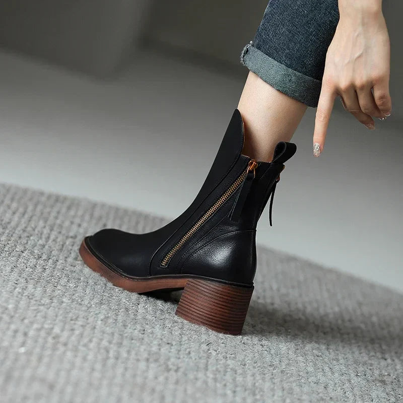 Klara™ Stivaletti Eleganti in Vera Pelle