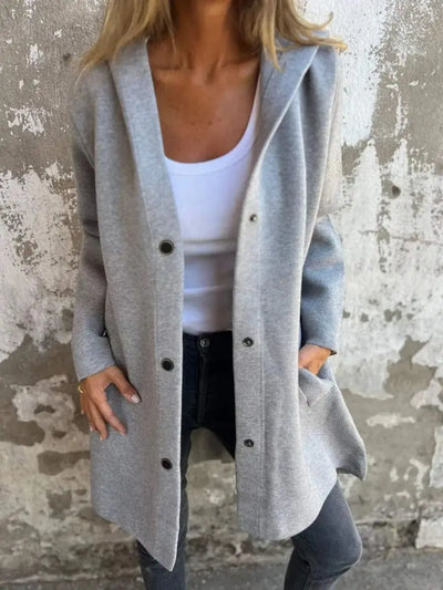 Sorelia™ Cappotto Elegante con Cappuccio