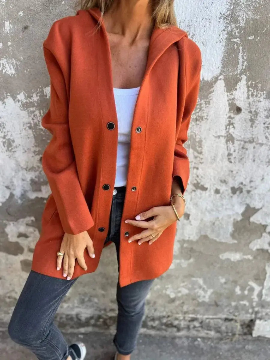 Sorelia™ Cappotto Elegante con Cappuccio
