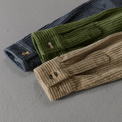 Rafael™ | Camicia Elegante in Velluto a Coste