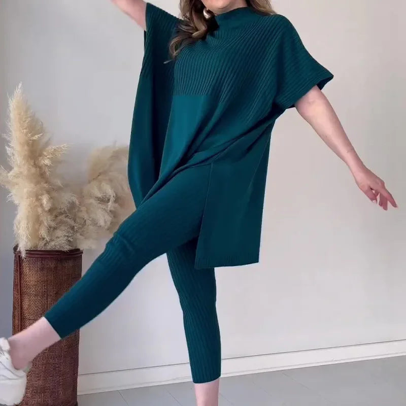 Lunaria™ | Maglione Oversize a Tema Batman con Completo Casual Donna