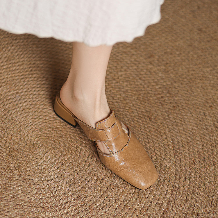 Mules in Pelle Premium