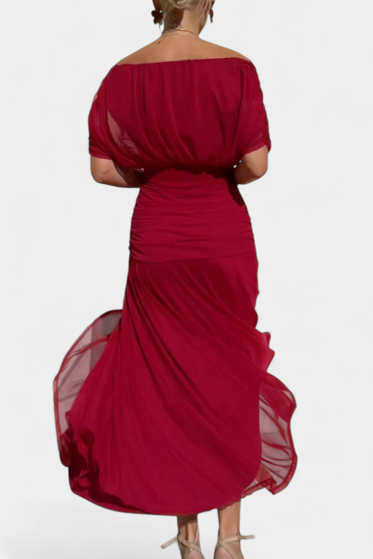 Alondra™ Abito Lungo Floreale con Scollo a V
