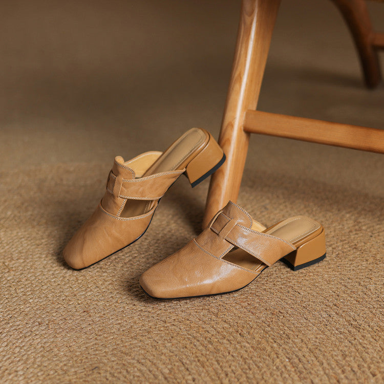 Mules in Pelle Premium