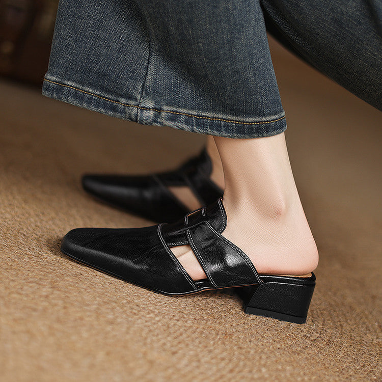 Mules in Pelle Premium