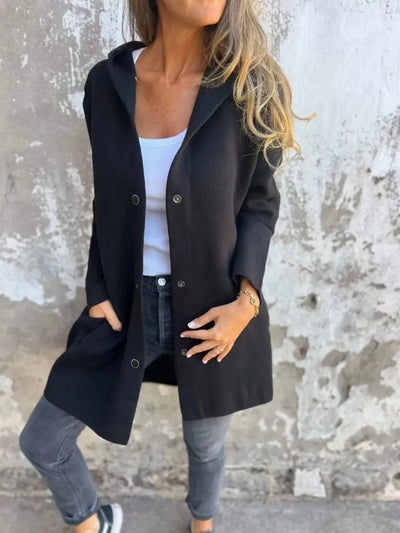 Sorelia™ Cappotto Elegante con Cappuccio
