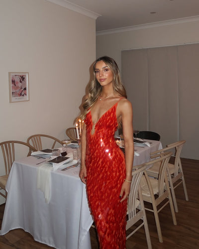Kailani | Sequin Maxi Lange Jurk