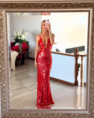 Kailani | Sequin Maxi Lange Jurk
