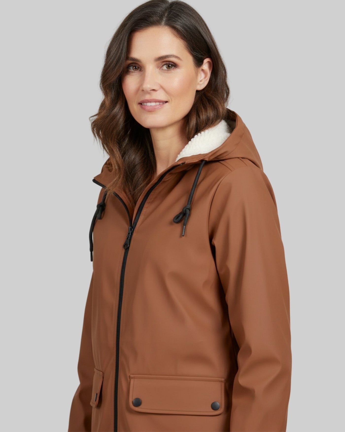 Astrid™ Parka Antipioggia Foderato in Pile