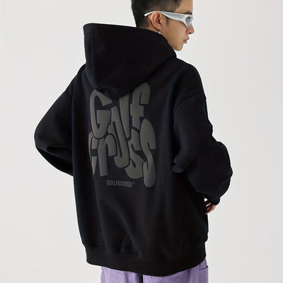 GolfCross™ Felpa con Cappuccio Uomo Beige Streetwear