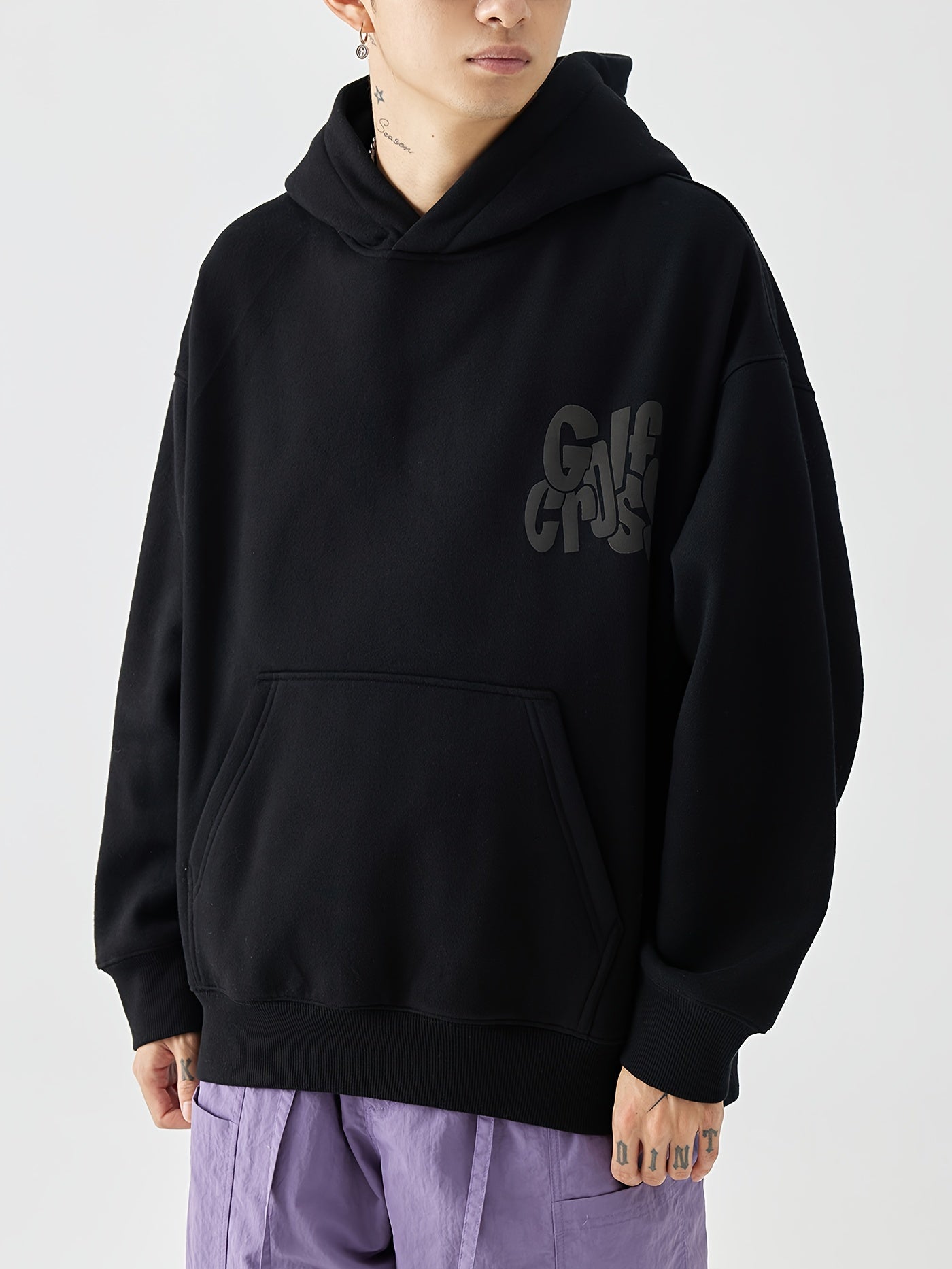 GolfCross™ Felpa con Cappuccio Uomo Beige Streetwear