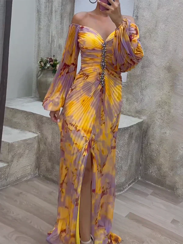 Alessia™ Abito Elegante con Scollo a V