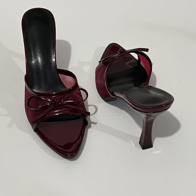 VeliaBow™ Sandali Eleganti con Rete e Fiocco
