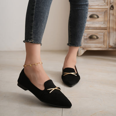 GlamPoint™ Ballerine Slip-On con Dettaglio Metallico