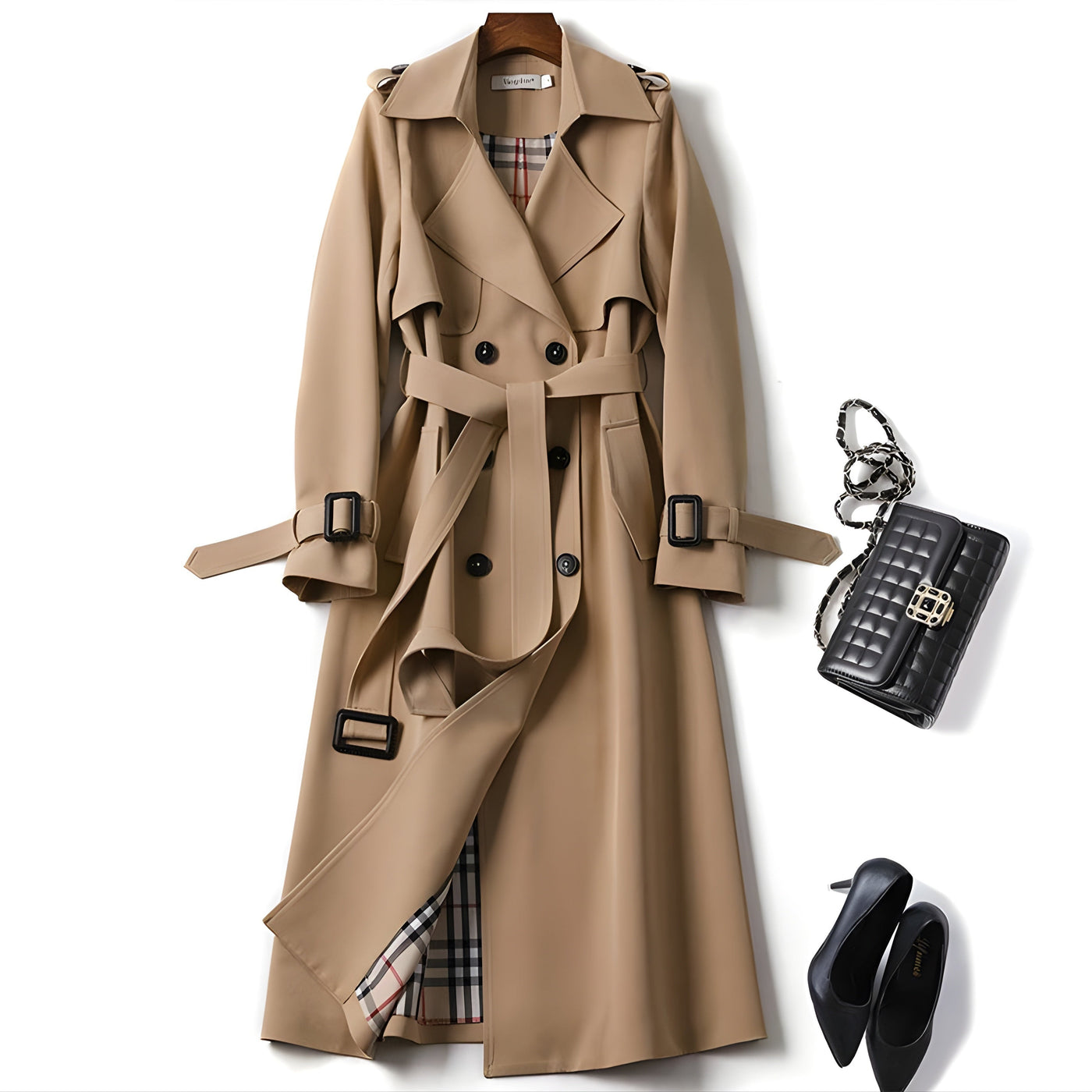 Beatriz™ Trench Elegante e Raffinato
