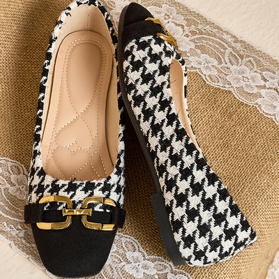 GoldHound™ Ballerine Mary Jane a Punta Quadrata