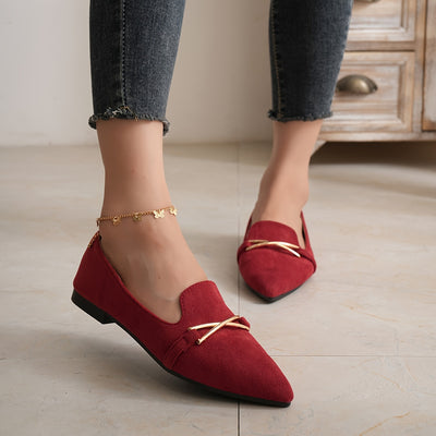 GlamPoint™ Ballerine Slip-On con Dettaglio Metallico