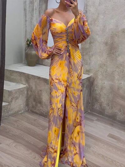 Alessia™ Abito Elegante con Scollo a V