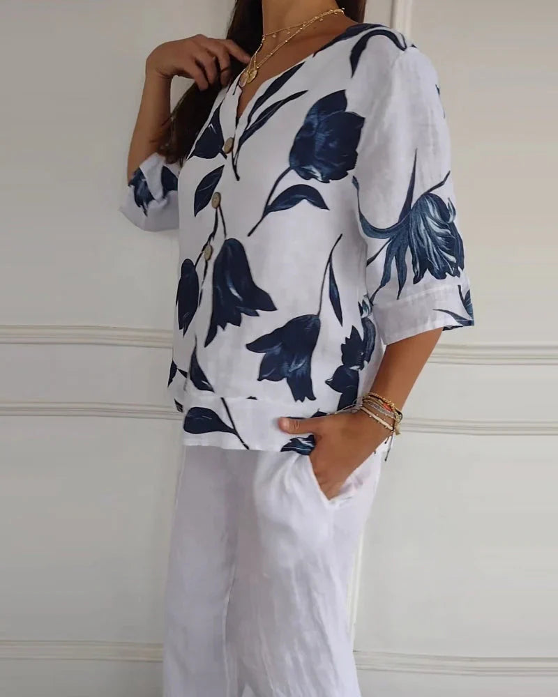 Blossom Breeze™ | Top in Cotone Leggero
