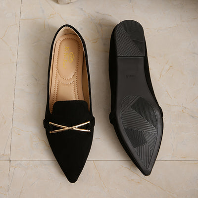 GlamPoint™ Ballerine Slip-On con Dettaglio Metallico