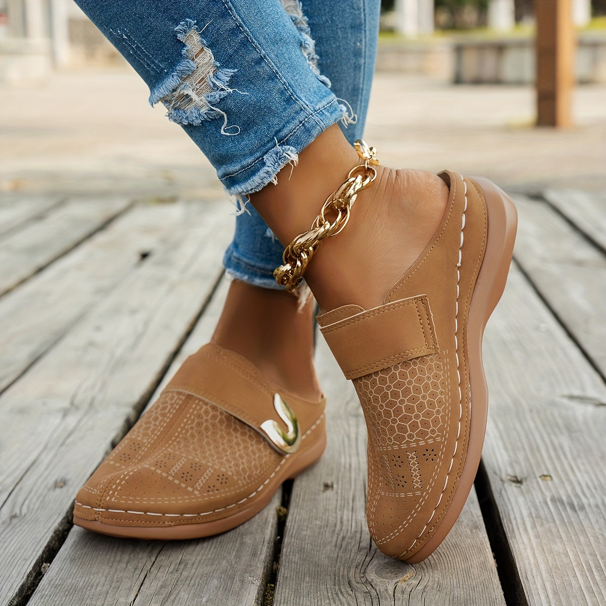 Elevia™ Sandali Zeppa Casual con Suola Spessa