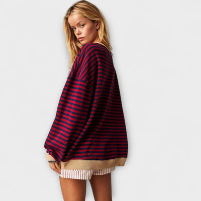Mary™ Maglione a Righe Vestibilità Relaxed
