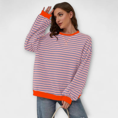 Mary™ Maglione a Righe Vestibilità Relaxed