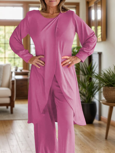 Arielle – Completo Maglia a Maniche Lunghe e Pantaloni con Spacco