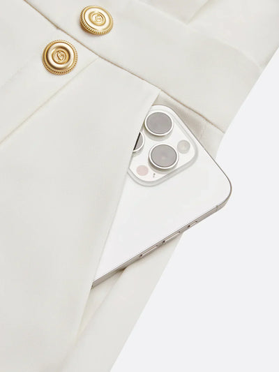 Elowen™ | Abito Midi Elegante con Spacco e Scollo Rotondo