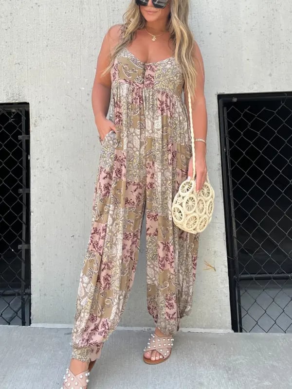 Aerya™ Jumpsuit Boho con Pantaloni Balloon