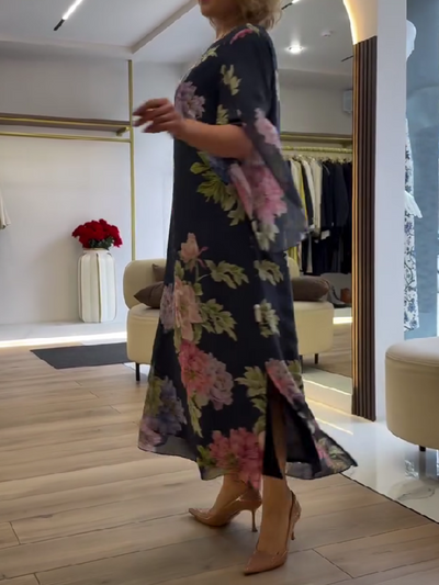 FiorUnico™ Abito Maxi a Stampa Floreale