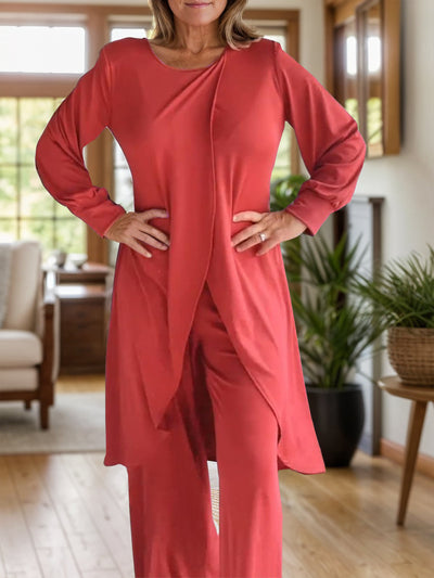 Arielle – Completo Maglia a Maniche Lunghe e Pantaloni con Spacco
