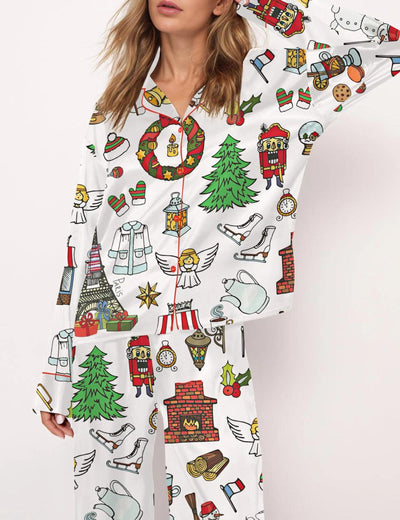 Noelle™ Completo Pigiama Elegante per le Feste