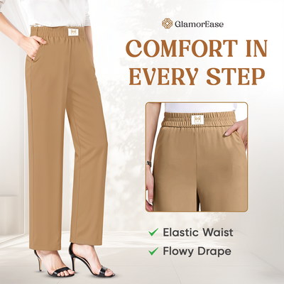 VelouraFlow™ Pantaloni Eleganti a Gamba Fluida