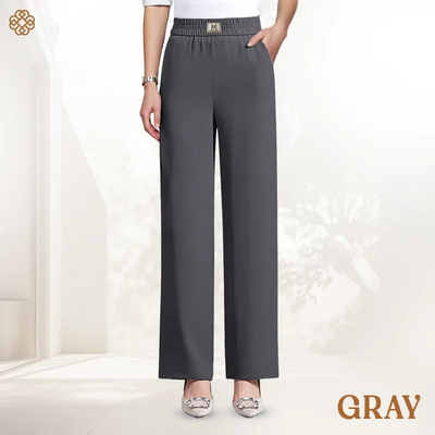 VelouraFlow™ Pantaloni Eleganti a Gamba Fluida