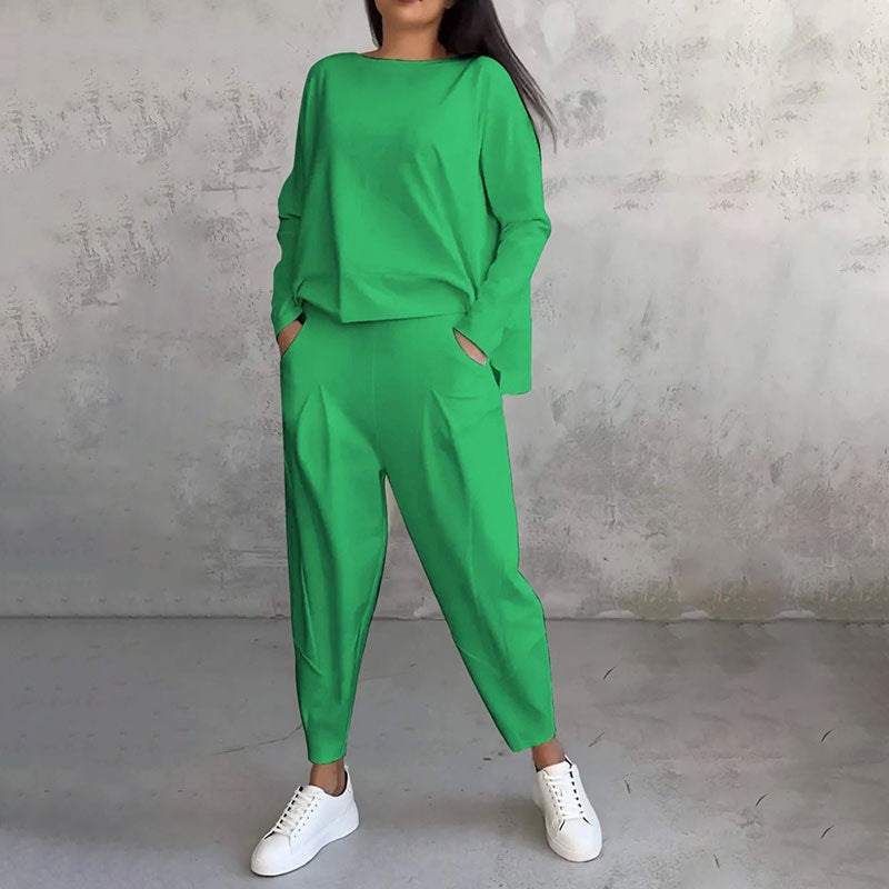 DuoLine™ Set Due Pezzi Girocollo Maniche Lunghe