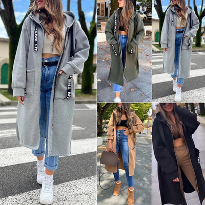 HoodLuxe™ Maxi Felpa con Cappuccio da Donn