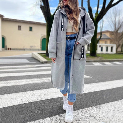 HoodLuxe™ Maxi Felpa con Cappuccio da Donn