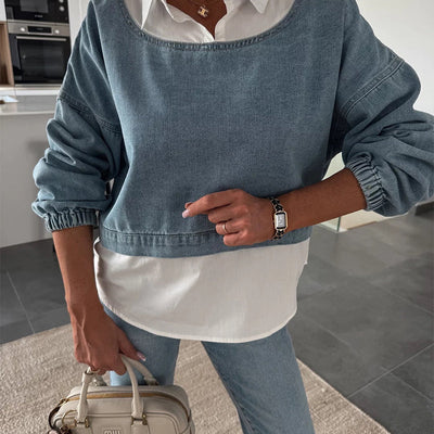 Lunara – Set in Denim Due Pezzi