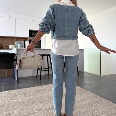 Lunara – Set in Denim Due Pezzi